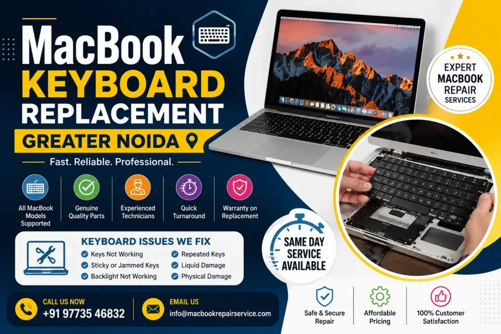 MacBook Keyboard Replacement Greater Noida